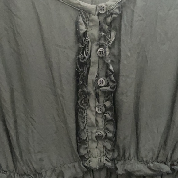 Zara Gray Ruffle Dress - Picture 4 of 7